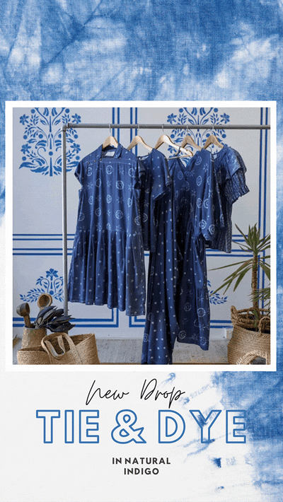 Tie & Dye - in all natural Indigo
