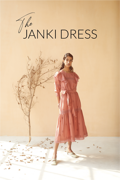 My Janki Dress - hand block print love