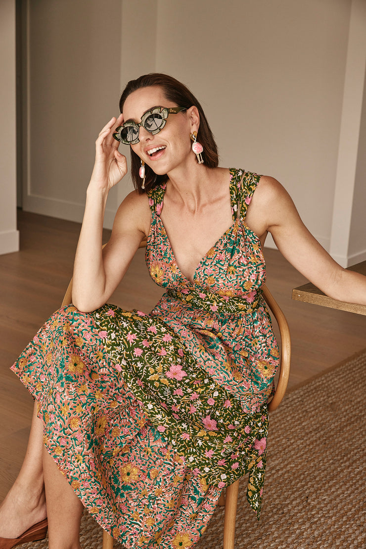 Chameli Dress - Victorian Print Combo