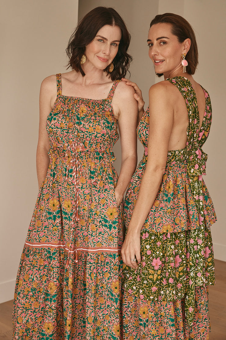 Chameli Dress - Victorian Print Combo