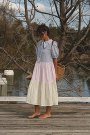 Lekha Dress - Multi Seersucker Stripe