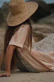 Sur Dress - Rose Handblock Print