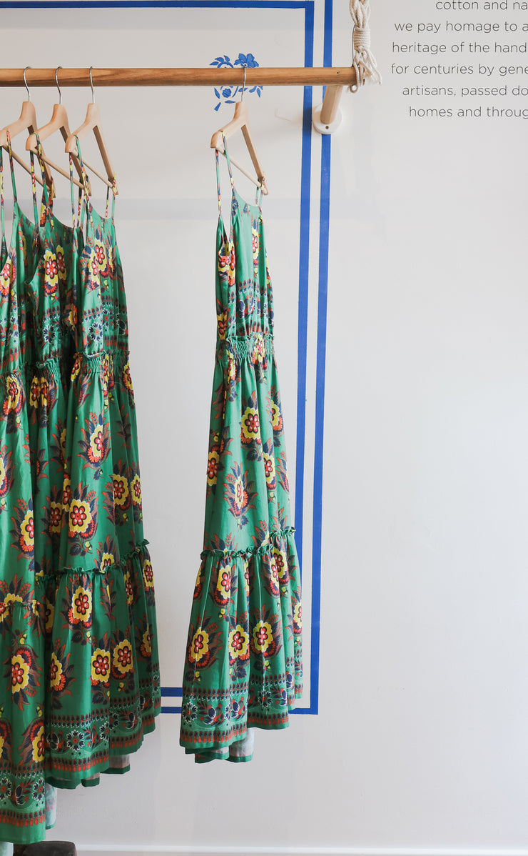 Lulu Dress - Parrot Sunflower