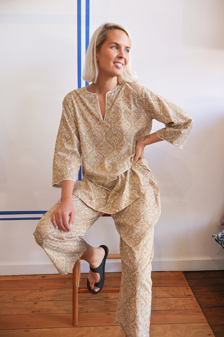 Pyjama Set - Yellow Print