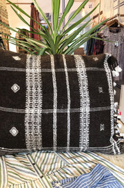Wool Cushion - Brown Check