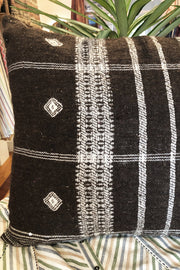 Wool Cushion - Brown Check