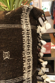 Wool Cushion - Brown Check