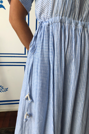 Sur Dress - Micro Linen Stripe