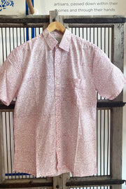 Cam Button Up Shirt - Mixed Print Organic Cotton