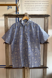Cam Button Up Shirt - Mixed Print Organic Cotton