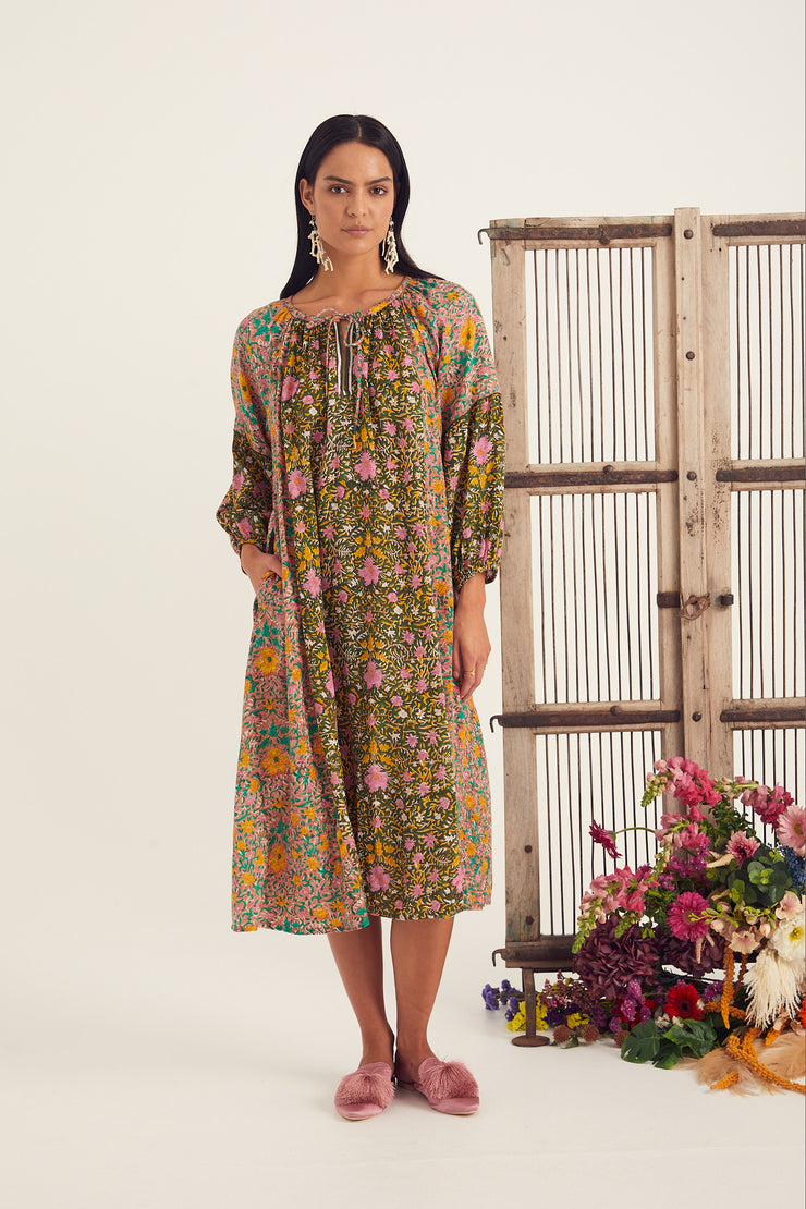 Tici Dress - Victorian Print Combo