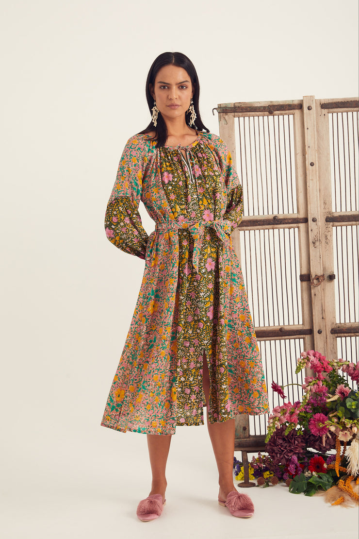 Tici Dress - Victorian Print Combo