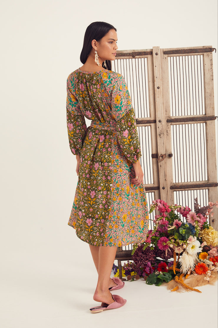 Tici Dress - Victorian Print Combo