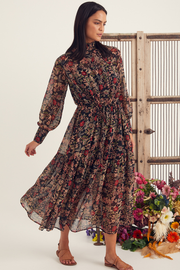 Charita Dress - Garden Chiffon Print