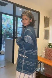 Handloom Jacket - Indigo Check