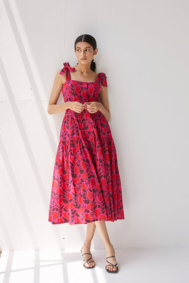 Ahana Dress - Cochin Flower Print