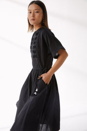 Sur Dress - Black Linen