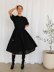 Sur Dress - Black Linen