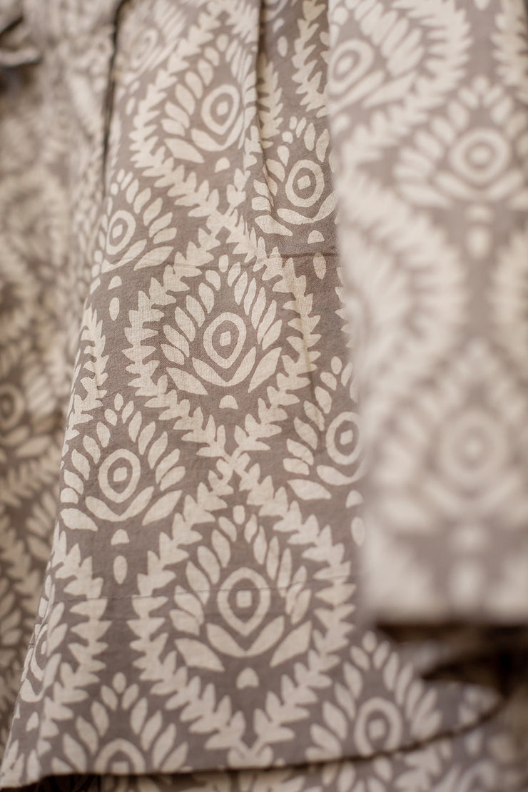 Rail Short - Khaki Lotus Print