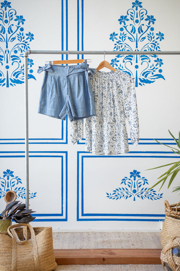 Rail Short - Blue Chambray