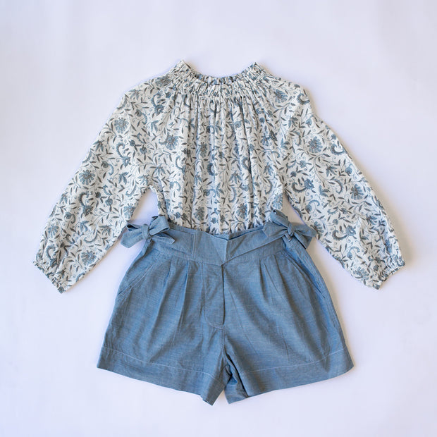 Rail Short - Blue Chambray